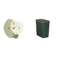 thumbnail image 1 of Reloj de pared,Reloj de pared silencioso,reloj de pared nórdico,decoración para el hogar,Relojes decorativos para pared,oficina,aula y hogar,Contenedor de compostaje para residuos de, 1 of 8