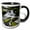 Black/White, variant on 3drose, Moss Covered Boulders and Stream, Little Pigeon River, Tennessee, 11oz Magic Transforming Mug