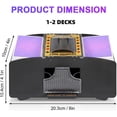 thumbnail image 3 of Automatic Card Shuffler 2/1/4/6 Deck,Battery-Operated Electric UNO Poker Shuffler,Playing Card Shuffler for Home Card Game,Travel, 3 of 7