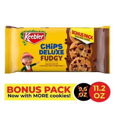 Keebler Chips Deluxe, Chips & Chunks Cookies, Chocolate Chip Cookies, 11.2 oz