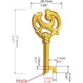 thumbnail image 2 of Haz·quls (SKS) Beautiful Solid Zinc Skeleton Key (1 Pcs), 2 of 2