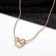 thumbnail image 3 of Collar de lujo ligero con forma de nicho hueco para mujer, estilo japonés y coreano, diseño simple, colgante de cadena para clavícula, 3 of 5
