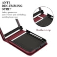 thumbnail image 4 of Allytech Wallet Case for Motorola Razr 40 Ultra with Ring, Hidden Credit Card Slots, Secure Finger Grip, Luxury PU Leather, Thin Shockproof Cover for Motorola Razr 40 Ultra - Winered, 4 of 6
