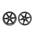 thumbnail image 1 of Durable Aluminum Alloy RC Car Wheel Rim Hub RC Car Wheel Hub, RC Car Wheel Rim, RC Flat Running Car Remote Control Car for 1/10 RC Car RC Drift Car 5-Spoke Black, 1 of 8