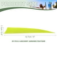 thumbnail image 2 of Uxcell Arrow Vanes Turkey Archery Arrows Feather Fletching Right Wing Fit for Hunting Target Shooting Neon Yellow 5 Inch, 25Pcs, 2 of 5