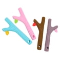 thumbnail image 2 of Baby Teething Toy, Flexible Chewable 4Pcs Colorful Easy To Grip Baby Teething Straw Stick Food Grade  For Massage Gum For Infants, 2 of 8