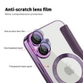 thumbnail image 2 of for iPhone 16 Plus Case Compatible with Magsafe, Slim Fit Flip Protective PU Leather Wallet Case with RFID Blocking Card Slot Build-in Len Protector for iPhone 16 Plus, Purple, 2 of 8