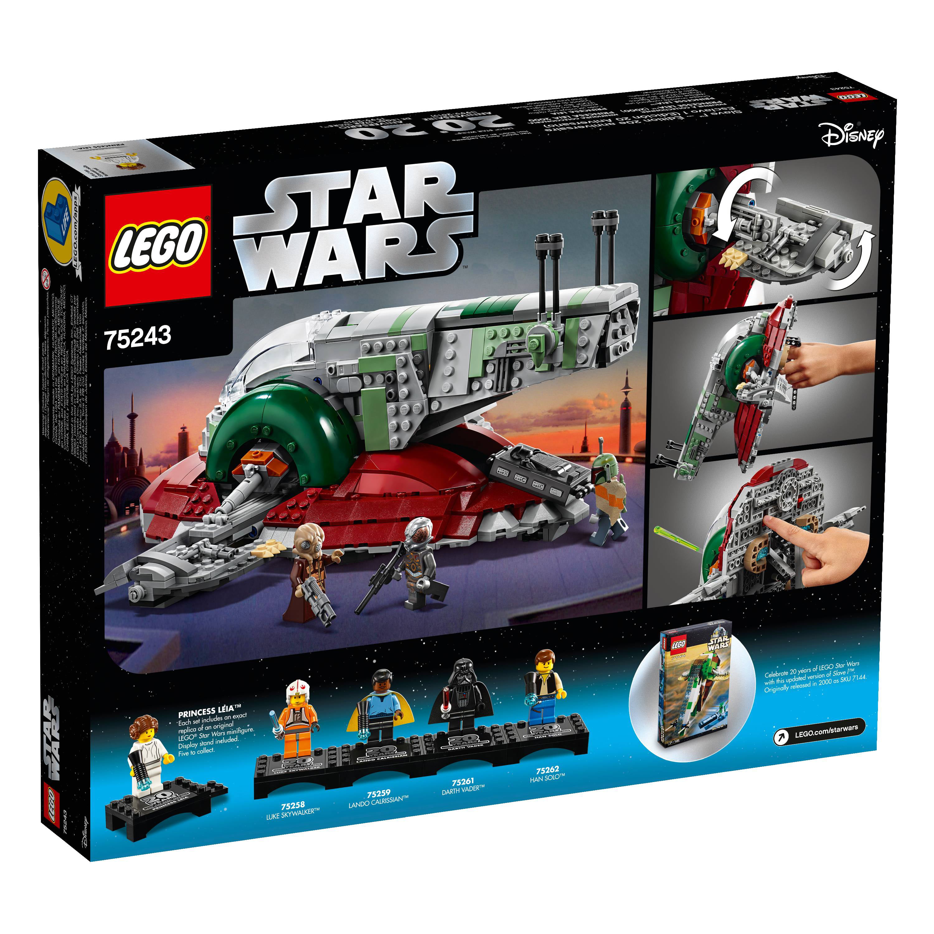 sfære sommerfugl snap LEGO Star Wars Slave l - 20th Anniversary Edition 75243 Building Kit -  Walmart.com