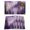 Purple, variant on Pink Mountain Placemats Set of 6, Misty Forest Nature Woodland Pine Tree Landscape Placemats for Dining Table, Place Mats for Kitchen Tabletop, Waterproof Wipeable Dining Table Mats Set