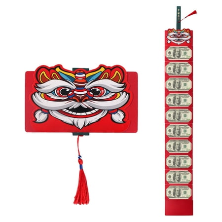

hoksml Christmas Clearance Deals Home Decor Red Packets 10 Card Slots Hong Bao Gift Money Packets With Tassel Pendant For New Year Spring Festival Gift