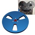 thumbnail image 1 of Carrete de Cinta Vacía de 1/4 de 7 Pulgadas, Carrete Abierto Universal de Aleación de Aluminio, Carrete Vacío de Cinta de Sonido, Disco Vacío de Cinta de Sonido de 3 Orificios, 1 of 7