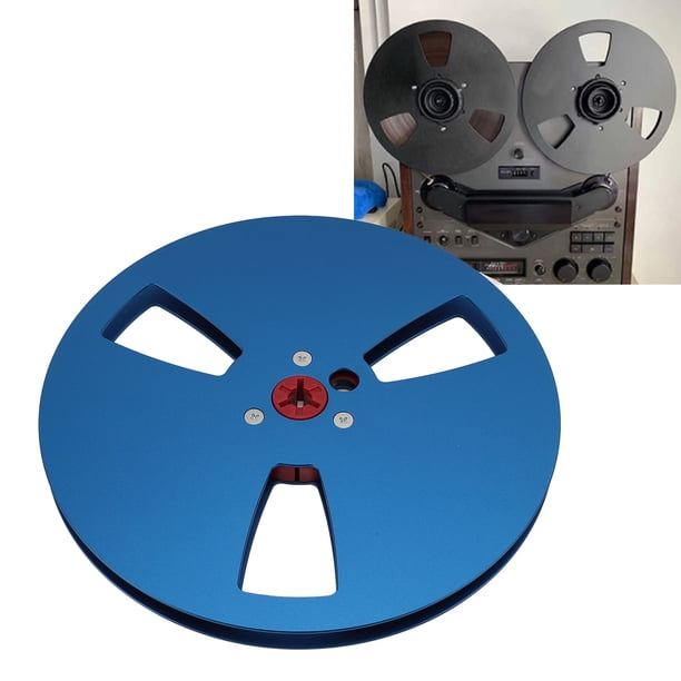 Carrete de Cinta Vacía de 1/4 de 7 Pulgadas, Carrete Abierto Universal de Aleación de Aluminio, Carrete Vacío de Cinta de Sonido, Disco Vacío de Cinta de Sonido de 3 Orificios
