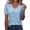 Light Blue, variant on Cilsoka Womens Short Sleeve Tops Seashell Edge V Neck Dressy Casual Loose Fit Shirts Summer Vacation Blouses 2026 Trendy Clothes
