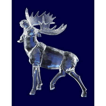 Icy Giftware Crystal Moose Christmas Figurine Decoration - 10.5"