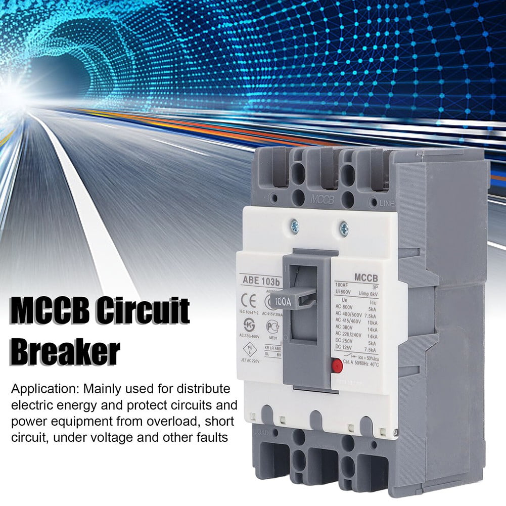 MCCB Circuit Breaker ABE Under Voltage Protection For Distribute