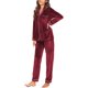 thumbnail image 4 of Conjunto de pijama de franela para mujer, manga larga, conjunto de estar por casa cálido, traje de ocio de dos piezas, ropa de dormir de polar, tapeta de botones, camisa de dormir y pantalón de, 4 of 6