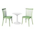 thumbnail image 1 of Strata Furniture 2 Chaises Rio en Polypropylène avec Table Germée en Menthe/blanc, 1 of 2