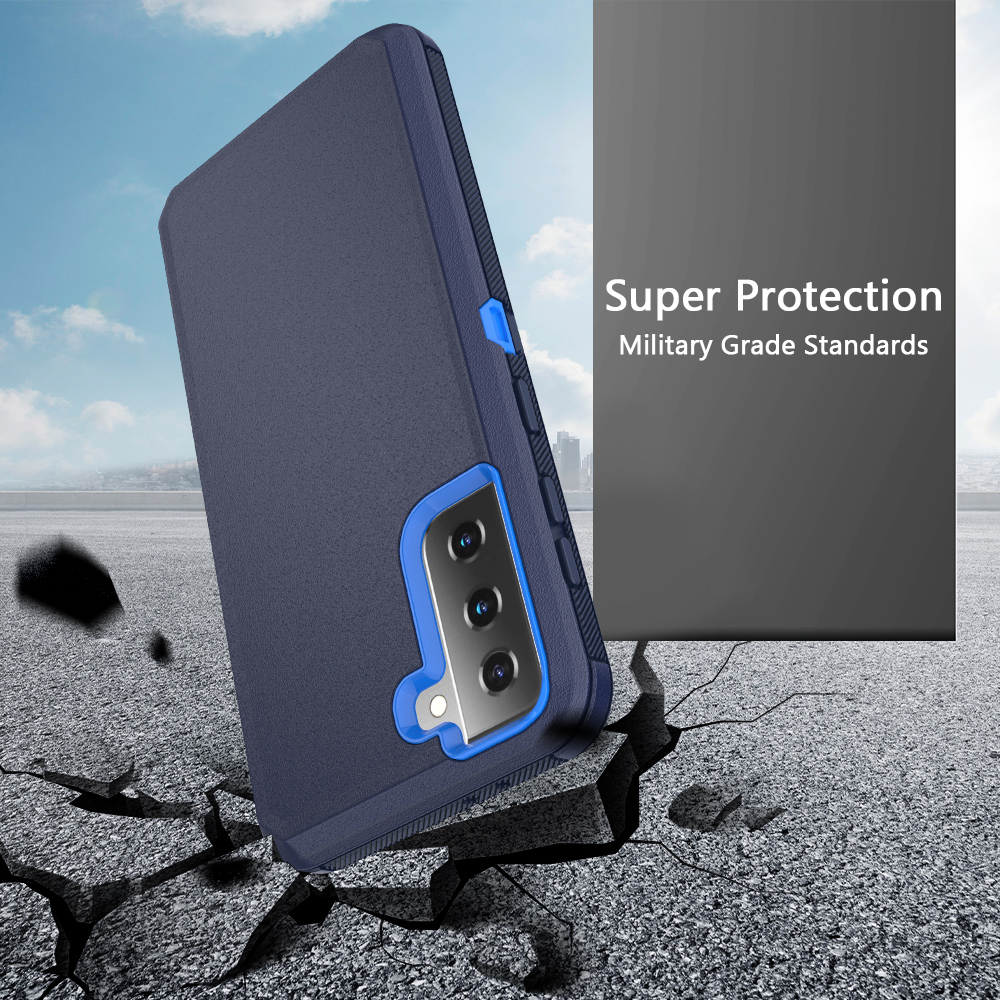 Xihaiying Samsung Galaxy S21 S21 Plus S21 Ultra Case Heavy Duty Case Fashion Case Shockproof Military Triple Layers Protective Armor Holster Anti-Scratch Case - image 4 of 7