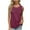 Burgundy, variant on Wyobmus Tank Tops for Women Loose Fit Pleated Front Round Neck Sleeveless Camisole Tops Flowy Going Out Casual Basic Shirts S-2X Olive Green