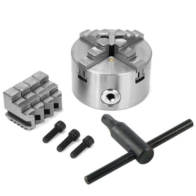 4inch 100mm 4 Jaw Self Centering Lathe Chuck With Extra Jaws Turning Machine Accessory K12-100