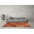 thumbnail image 3 of Ahgly Company Indoor Square Patchwork Brown Transitional Area Rugs, 6' Square, 3 of 4