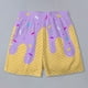 thumbnail image 4 of WILLBEST Pantalones Cortos Casuales para Hombre, Ideales para Nadar En La Playa y Hacer Ejercicio, con Un Elegante Diseño con Cordones y Estampado de Hielo Derretido para Cualquier Temporada., 4 of 5