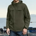 thumbnail image 2 of Rggeeun Mens Jacket Men's Outdoor Jackets Lightweight Windproof Casual Coats For Hiking Camping Adventures Outwear Fashion, 2 of 5