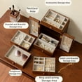 thumbnail image 3 of Wood Jewelry Box, Jewelry Drawer Organizer for Storing Rings, Bracelets, Necklaces and Other Accessories, 3 of 6
