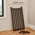 thumbnail image 5 of LIKAFU 36" Tall 3-Panel Wooden Foldable Dog Gate w/ 2 Support Feet, Freestanding Pet Barrier for Doorways, Stairs, Kitchen, Espresso 60"L, 5 of 9