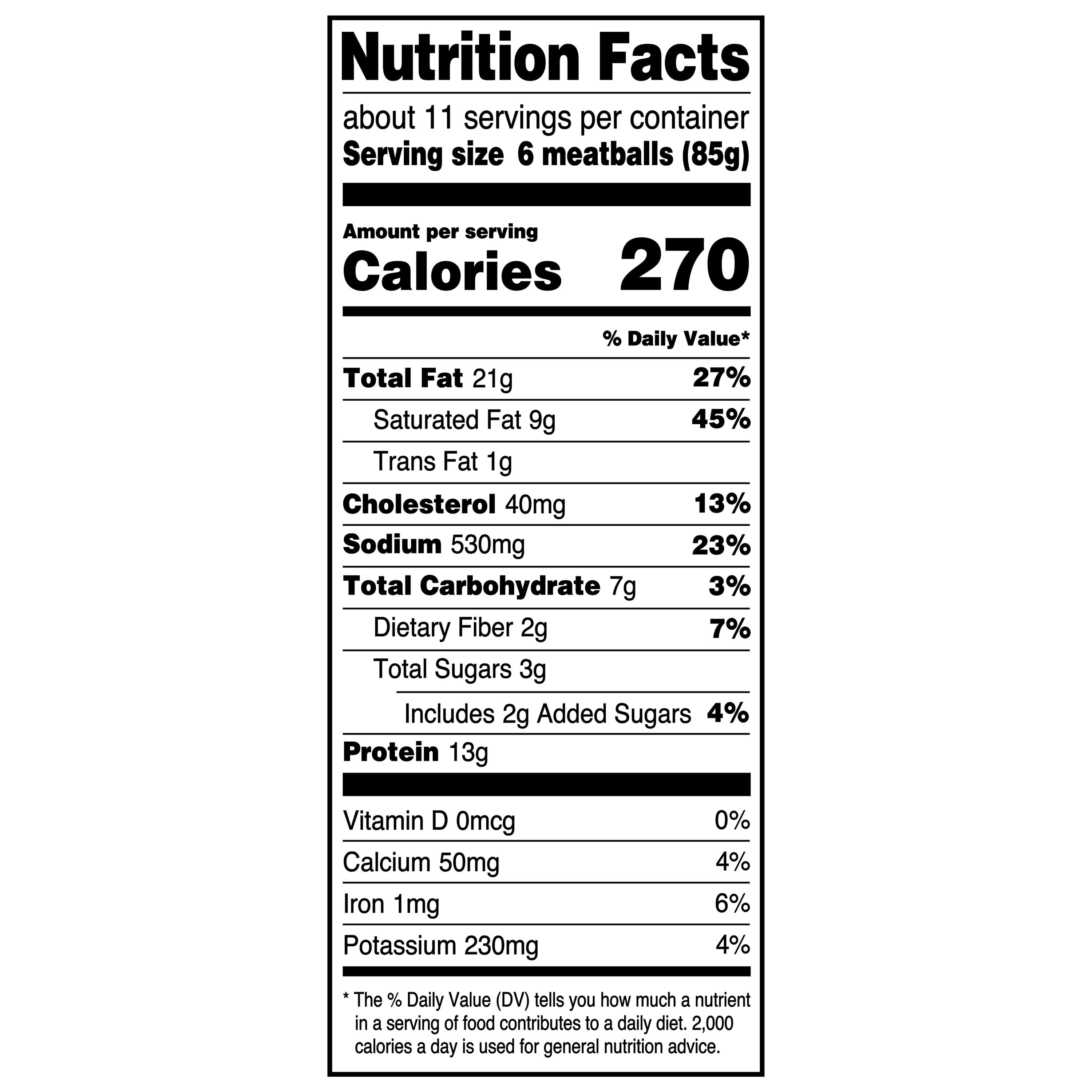 Great Value Fully Cooked Homestyle Meatballs, 32 oz (Frozen)