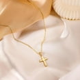 thumbnail image 6 of Cross Necklace for Women - Dainty 14K Gold Plated/Sterling Silver/Rose Gold Layered Cross Pendant Simple Cute Necklaces for Women Trendy Jewelry Gifts, 6 of 16