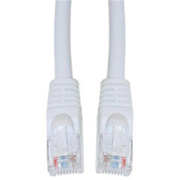 Cat6 Blanc Ethernet Patch Cable&44; Snagless Moulé Boot&44; 5 Pieds