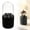 Black, variant on Makeup Brush Holder with Lid 360° Spinning, Makeup Brush Organizer, Vanity Organizer, Cosmetic Organizer (Black)