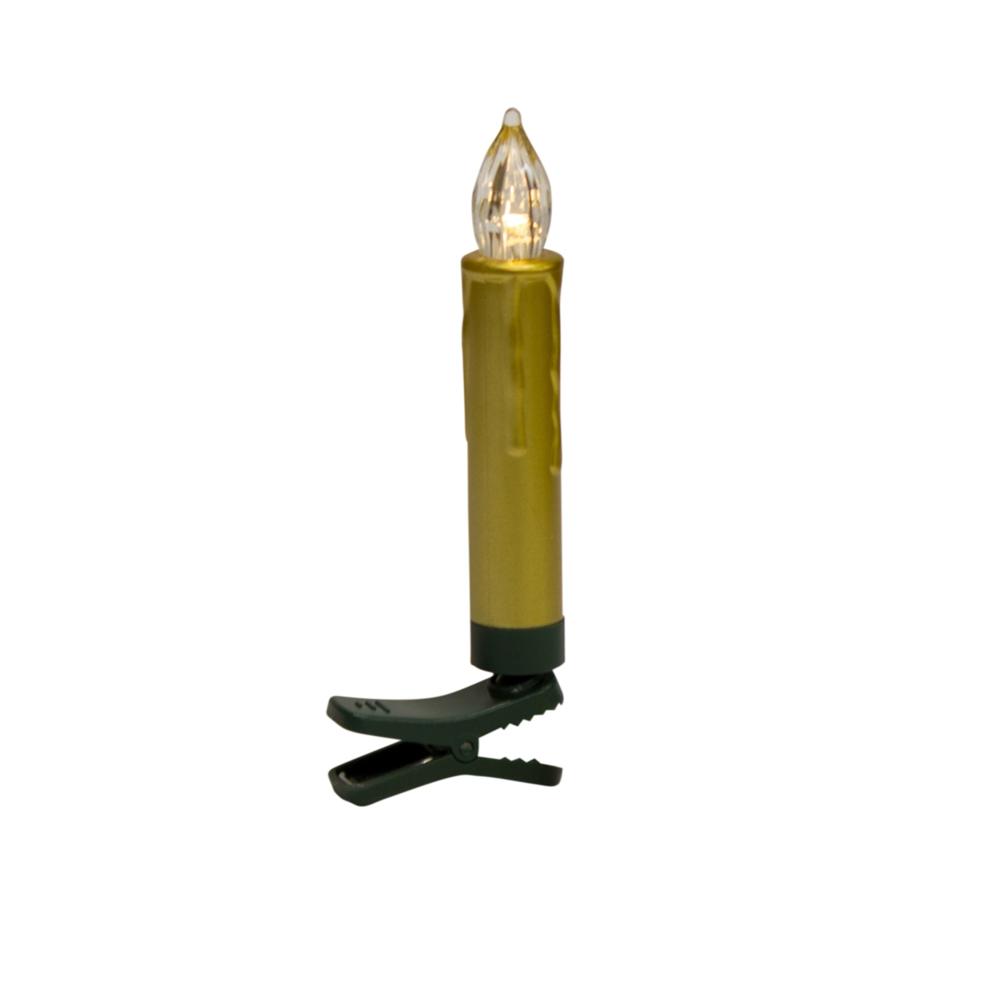 LED Clipon Taper Candles (Set of 12) w/Remote 4"H Plastic