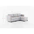thumbnail image 4 of Small Sectional Sofa with Modular Design & Storage - Dark Grey, 4 of 11