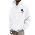 thumbnail image 1 of QIPOPIQ Chandail à Capuchon Graphique en Molleton pour Hommes Liquidation, 1 of 6