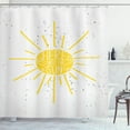 thumbnail image 1 of Ambesonne Here Comes the Sun Shower Curtain, Text Art Grunge, 69"Wx75"L, Pearl Mustard White, 1 of 3
