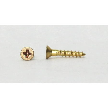 

Arcade power switch mounting screws (1) Bag of (2) screws Phillips flat head wood screws Brass #4 x 5/8 inch