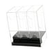 thumbnail image 3 of Estuche acrílico para dispensador de paquetes de refuerzo, almacenamiento premium, antideslizante, transparente Base negra, 3 of 7