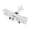 Silver, variant on BOKYAN Vintage Metal Airplane Decoration, Retro Iron Aircraft Desktop Ornament for Home Office, Gold Plated, 6.42 x 5.12 x 2.76 inches