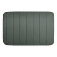 thumbnail image 4 of 3 Piece Memory Foam Bath Mat Set with U-Shaped Toilet Mat Bathroom Rugs Soft Comfortable Water Absorption Bath Carpet Non-Slip Thick Machine Washable for Kitchen/Living Room(Deep Gray), 4 of 8