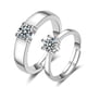 thumbnail image 5 of Anillo de pareja, un par de hombres y mujeres, temperamento de moda simple, anillo de circón con corona, apertura de anillo de diamantes de simulación de boda, 5 of 6