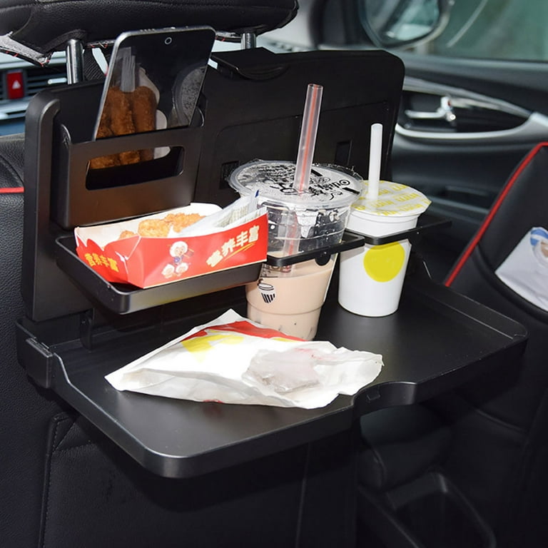 Back Headrest Tray CAR Study Table Seat Cup Holder Portable Desk Laptop  Fold