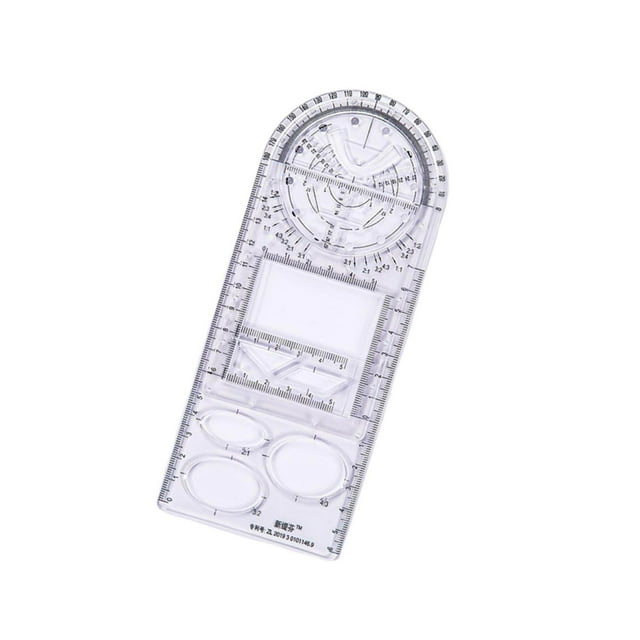 Xingzhi Règle de Dessin Multifonctionnelle Outil de Mesure d'Angle pour Lycée