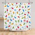 thumbnail image 5 of Tchckioa Christmas Colorful Shower Curtain for Bathroom,Waterproof Hooks Bath Curtain,47x64, 5 of 6