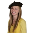 thumbnail image 2 of Party Central Pack of 6 Black Women Adult Stylish Director's Beret - One Size, 2 of 2