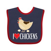 Inktastic Chickens Cute Farm Animal Boys or Girls Baby Bib