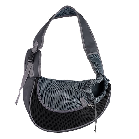 Dog Pet Sling Carrier Puppy Cat Sling Mesh Carrying Bag Adjustable Strap Breathble Small Dog Cat Satchel Carrier Hand Free Front Backpack Soft Foldable Pet Purse Pouch Travel Outdoor