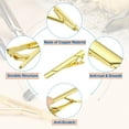 thumbnail image 3 of 3 Pcs Skinny Tie Clips for Men, Copper Suit Tie Clips Men Tie for Father, Husband, Lover(Gold/Red/Black, Twill), 3 of 6