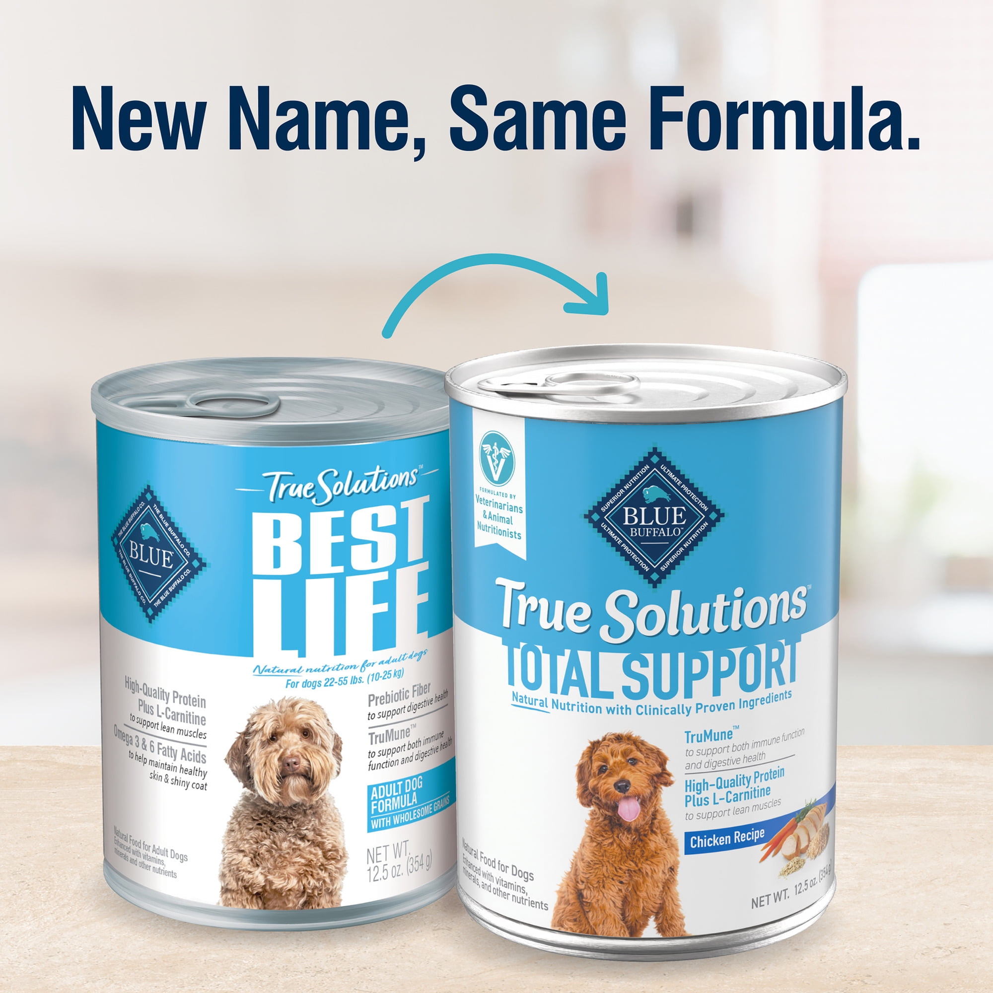 (2 pack) Blue Buffalo True Solutions Total Support Wet Dog Food, 12.5-oz. Can